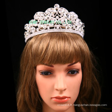 Big Clear Stone Tiara Wedding strass Crown